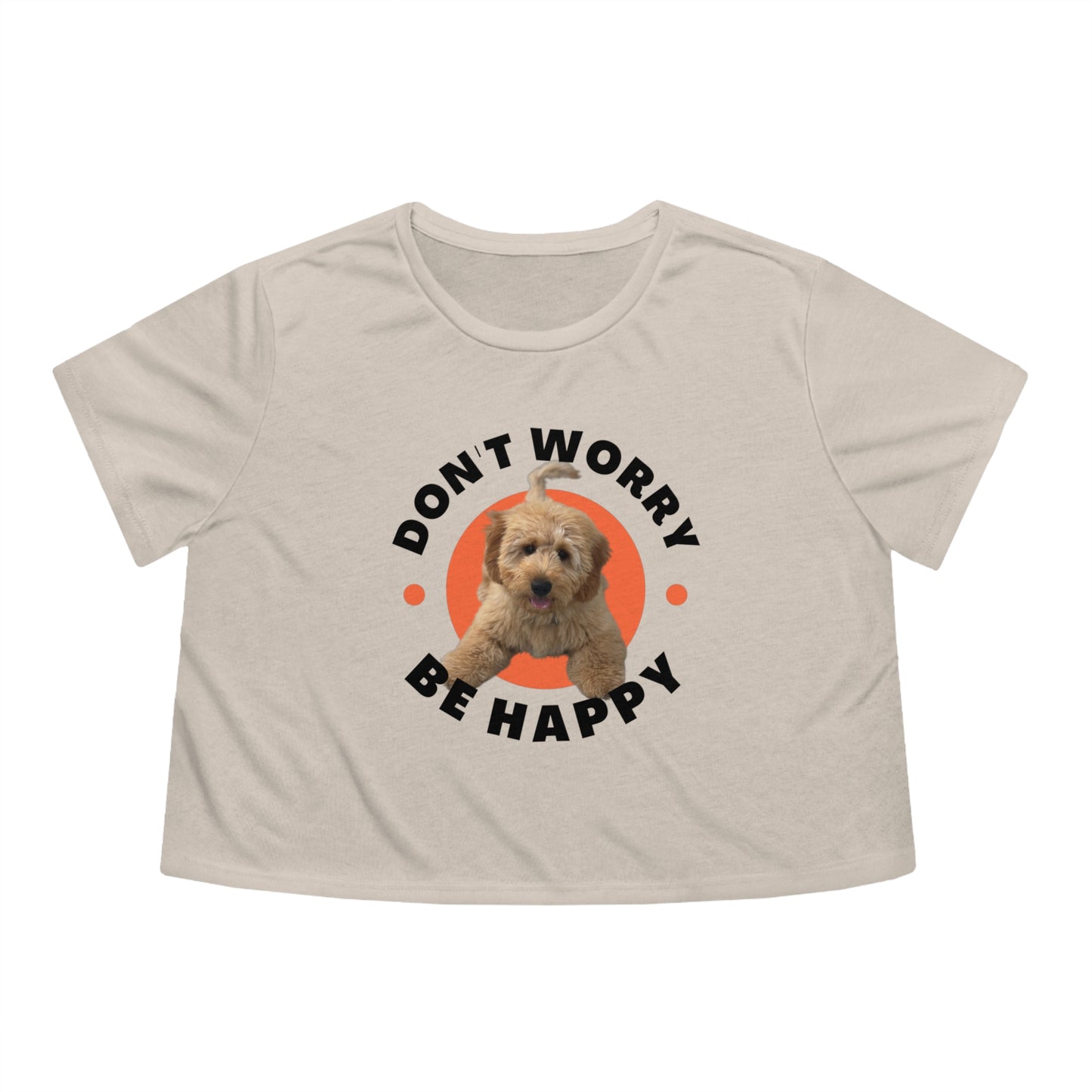 Goldendoodle lover Women's Flowy Cropped Tee